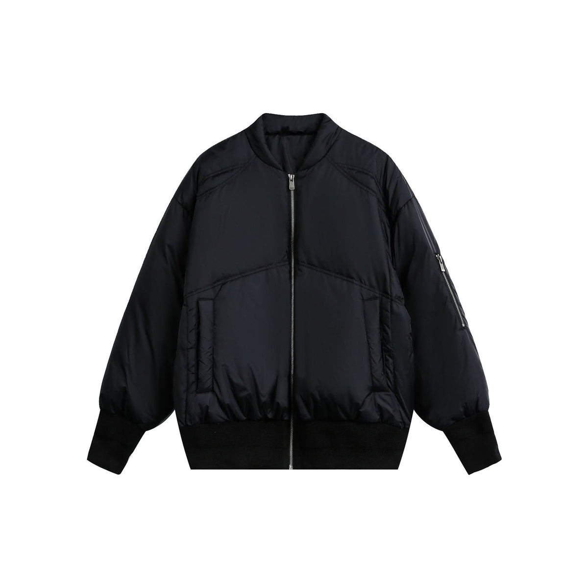 High-Puff Bomber Short Down Jacket