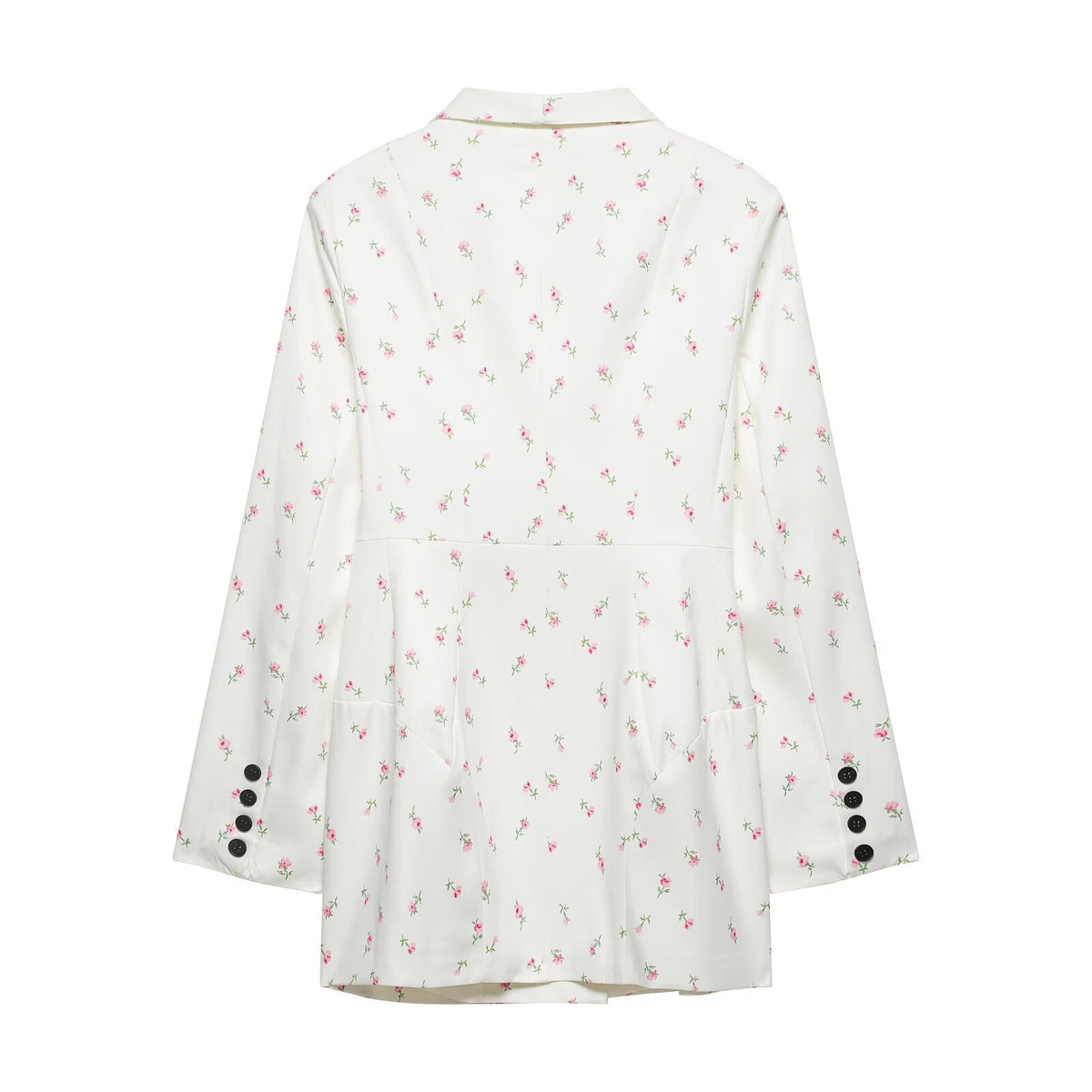 Style Long Sleeve Single Button Loose Blazer Coat