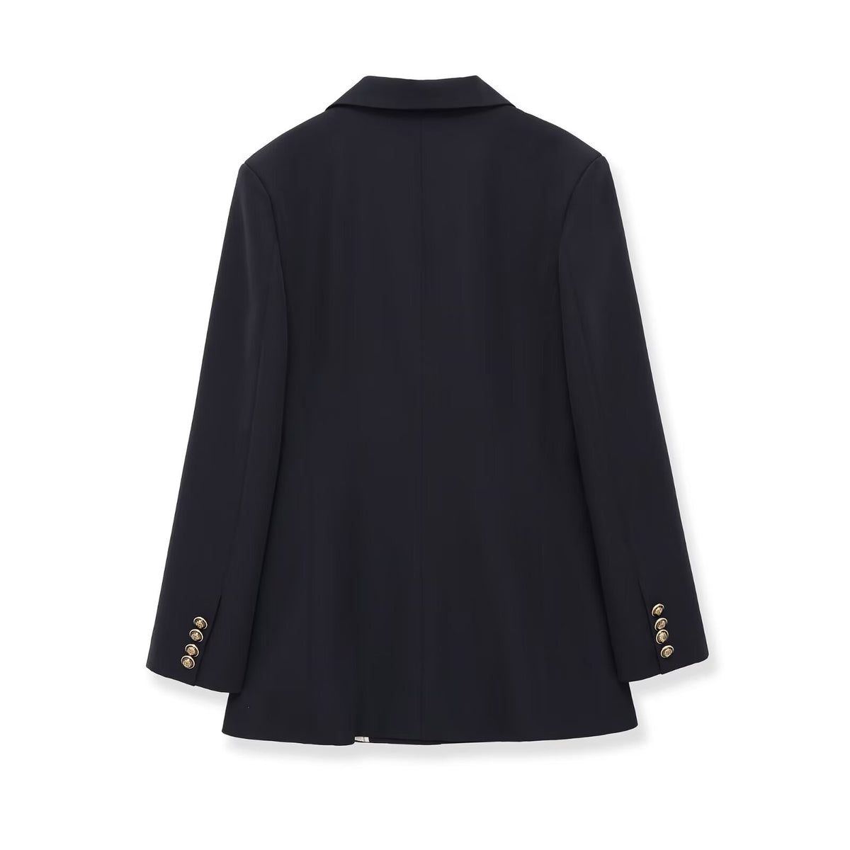 Commuting style slim fit double breasted jacket