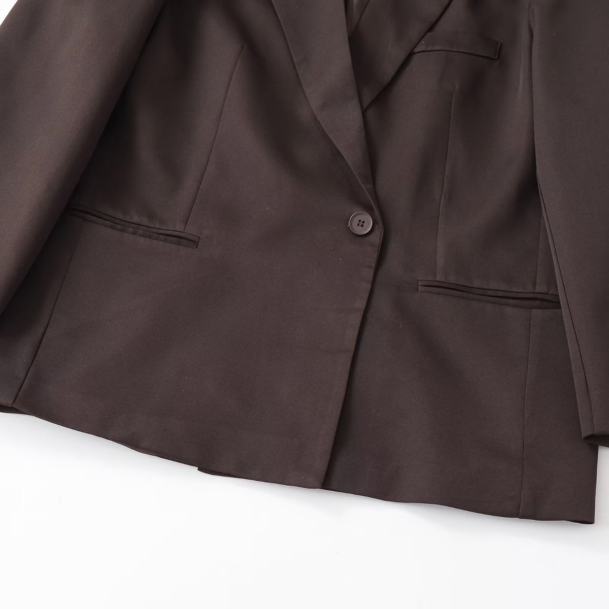 New Women's Fashion Loose Double-Breasted Blazer Jacket