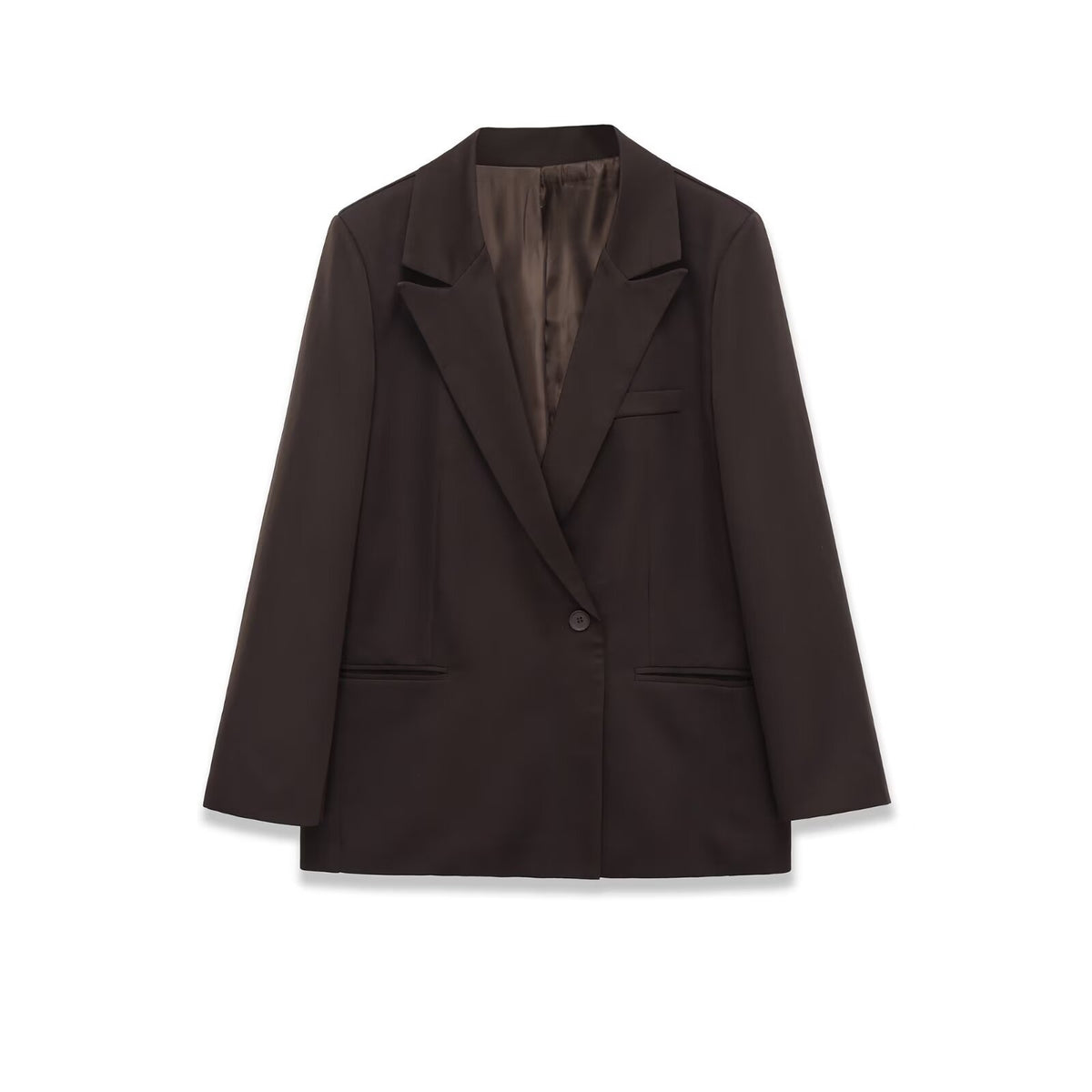 New Women's Fashion Loose Double-Breasted Blazer Jacket